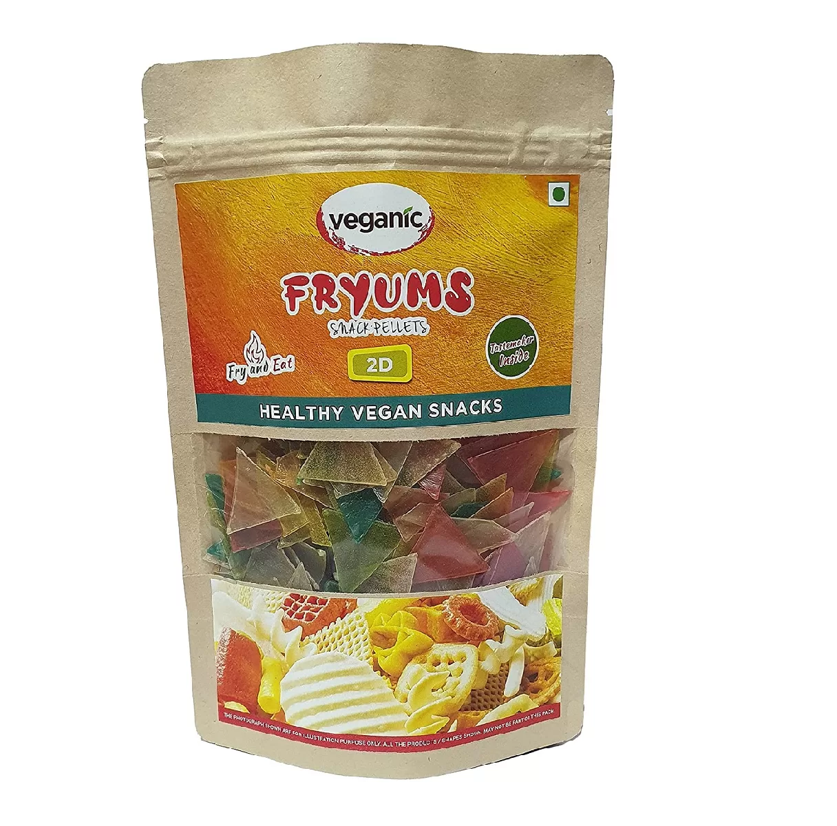 Veganic Imported Fryums | Multi Colour Triangle Snacks by Veganic ...